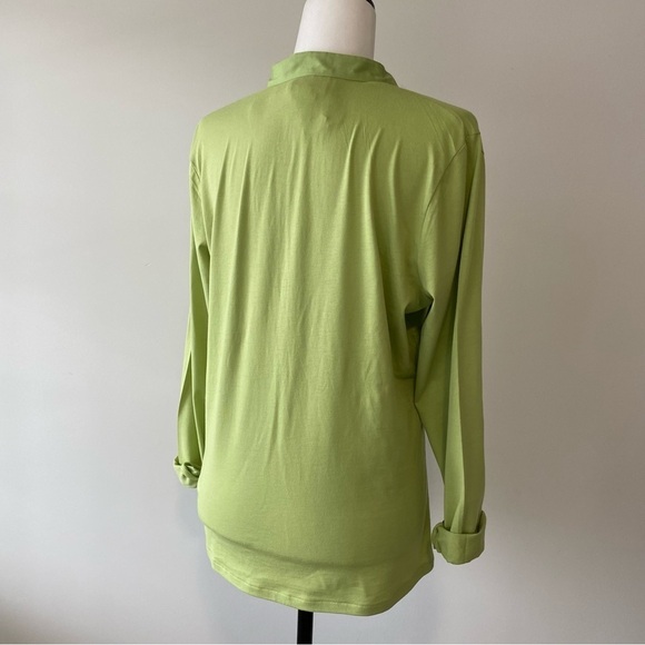 Chartreuse Long Sleeve| TALBOTS - Picture 4 of 7